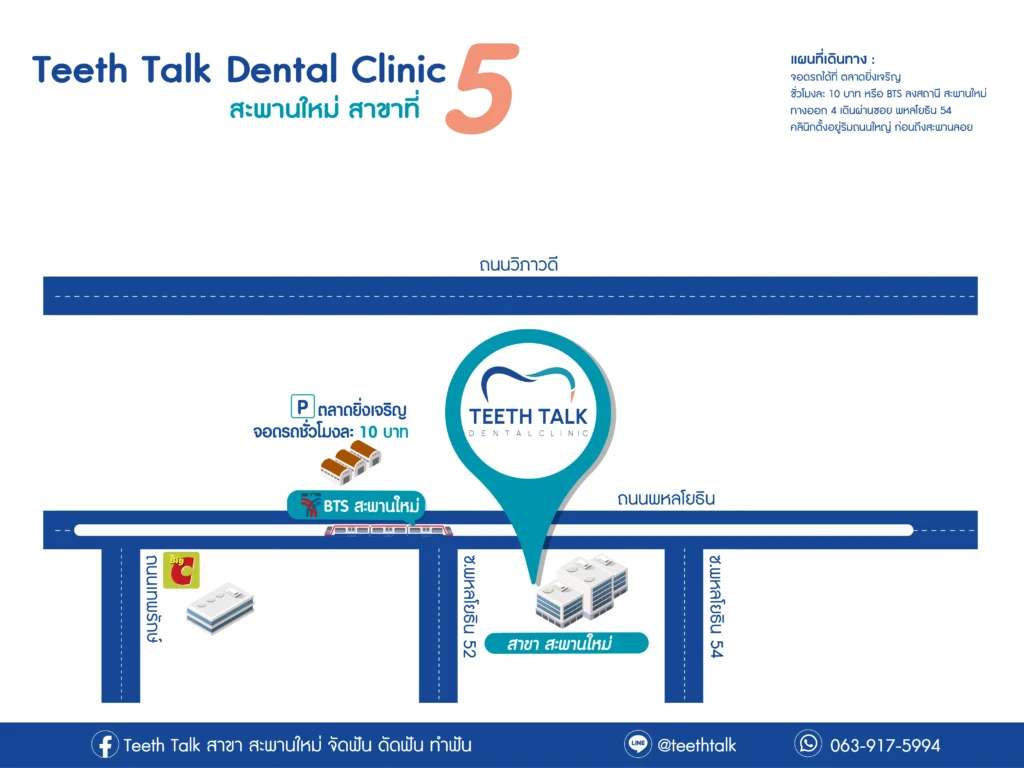 คลินิกทันตกรรม Teeth Talk Dental Clinic สาขา สะพานใหม่